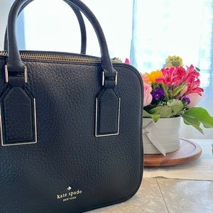 Kate Spade Cecil Court Elia, pebbled black leather, excellent condition